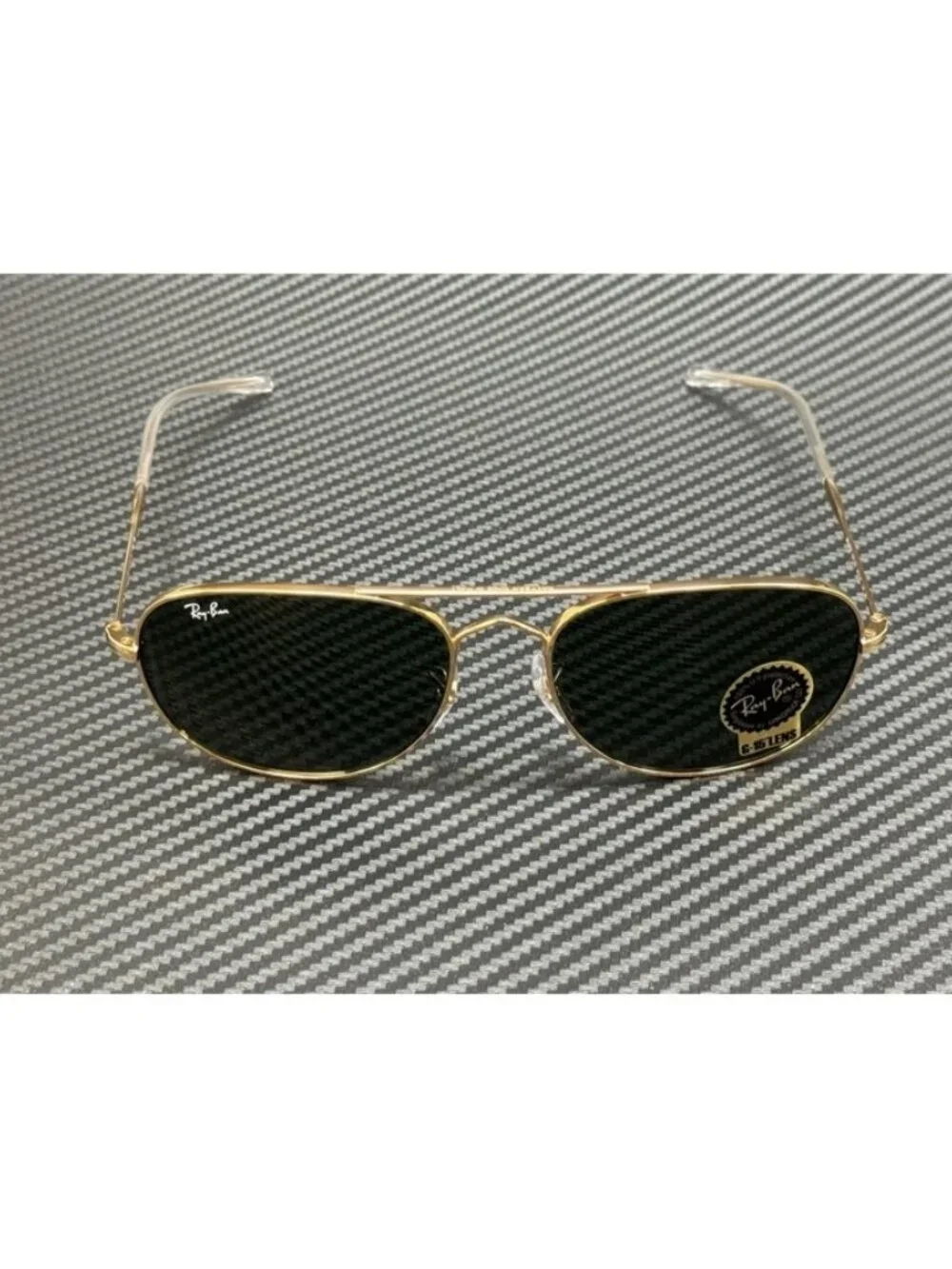 New Ray-Ban Men Arista Gold Sunglasses 60-17-145